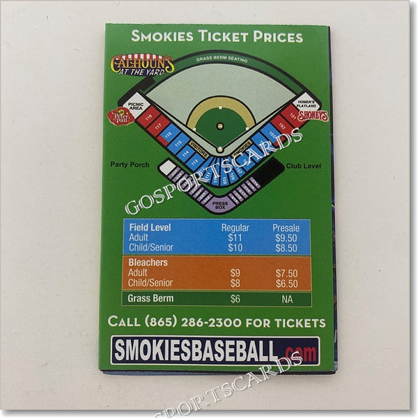 2014 Tennessee Smokies Pocket Schedule