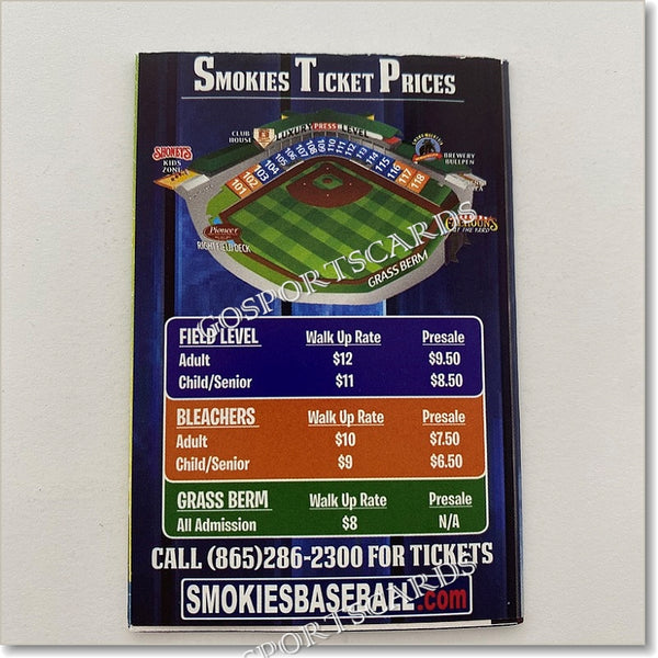 2015 Tennessee Smokies Pocket Schedule