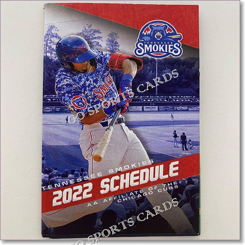 2022 Tennessee Smokies Pocket Schedule (Brennen Davis)