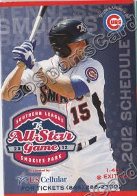 2012 Tennessee Smokies Pocket Schedule (Ty Wright)