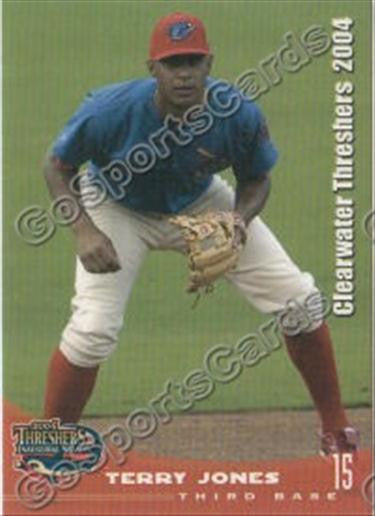 2004 Clearwater Threshers Terry Jones – Go Sports Cards