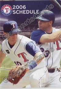 2006 Texas Rangers Young Teixeira Pocket Schedule
