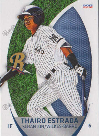 2018 Scranton Wilkes Barre RailRiders Thairo Estrada