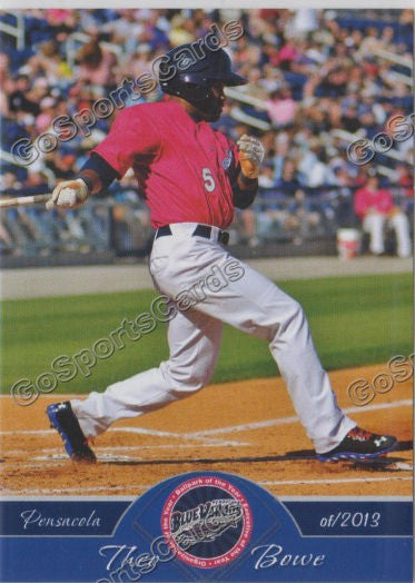 2013 Pensacola Blue Wahoos Theo Bowe