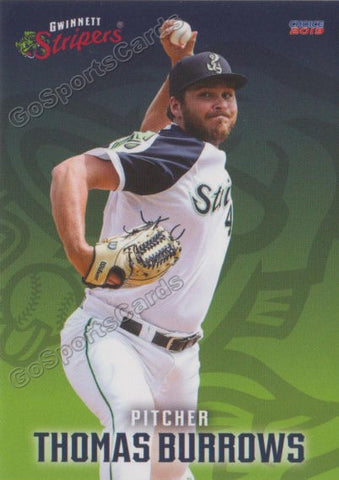 2019 Gwinnett Stripers Thomas Burrows