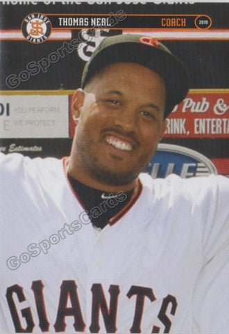2019 San Jose Giants Thomas Neal