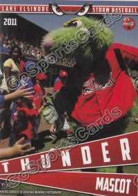 2011 Lake Elsinore Storm Thunder Mascot