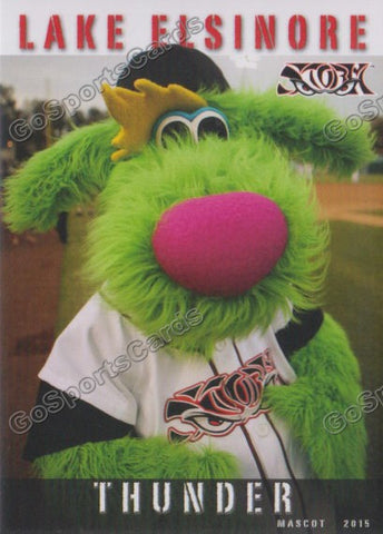 2015 Lake Elsinore Storm Thunder Mascot
