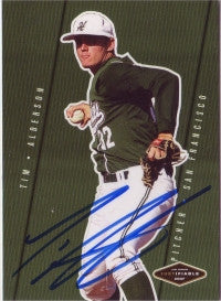 Tim Alderson 2007 Just Minors Justifiable #JF-02 (Autograph)