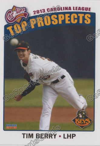 2013 Carolina League Top Prospect Tim Berry