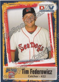 2011 Portland Sea Dogs DAV Tim Federowicz
