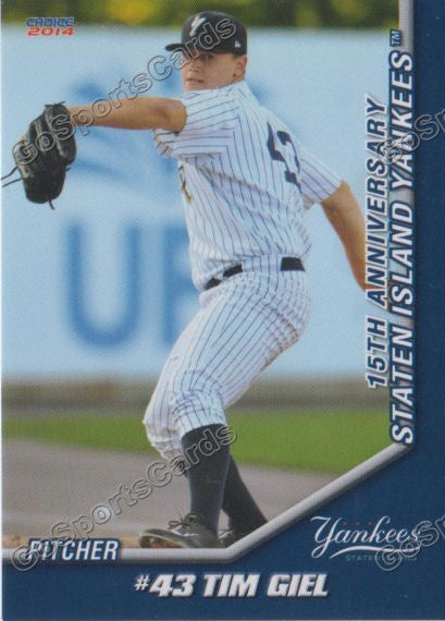 2014 Staten Island Yankees Tim Giel