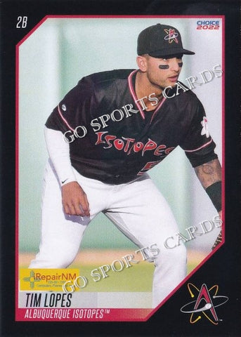 2022 Albuquerque Isotopes SGA Tim Lopes