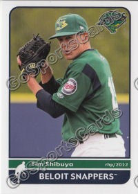 2012 Beloit Snappers Tim Shibuya