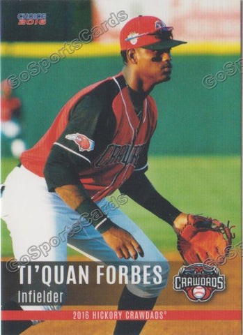2016 Hickory Crawdads 2nd Ti'Quan Fobes