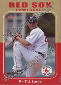 2010 Pawtucket Red Sox TJ Large