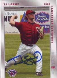 TJ Large 2008 Lancaster Jethawks (Autograph)