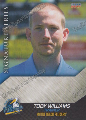 2017 Myrtle Beach Pelicans Toby Williams