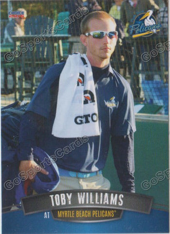 2016 Myrtle Beach Pelicans Toby Williams