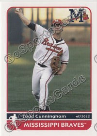 2012 Mississippi Braves Todd Cunningham
