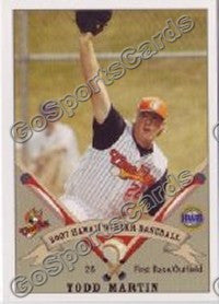 2007 West Oahu CaneFires Hawaii League TODD MARTIN