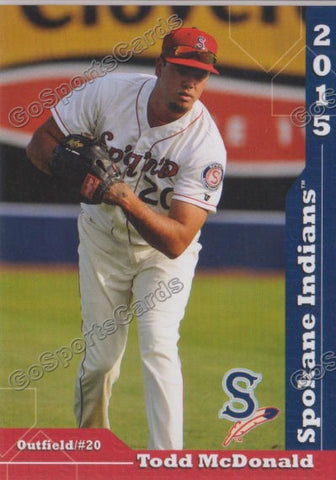 2015 Spokane Indians Todd McDonald
