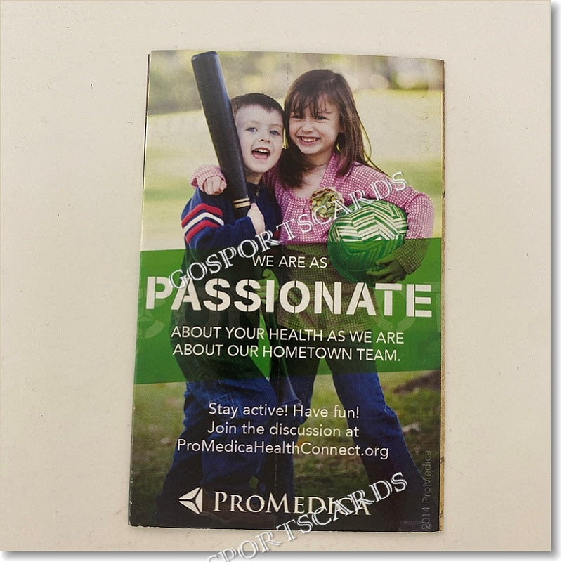 2014 Toledo Mud Hens Pocket Schedule Go Sports Cards 2014-toledo-mud-hens-pocket-schedule-go-sports-cards