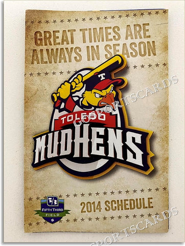 2014 Toledo Mud Hens Pocket Schedule