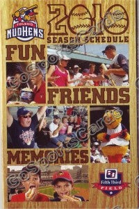 2010 Toledo Mud Hens Pocket Schedule