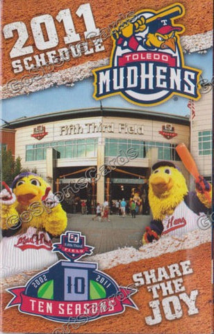 2011 Toledo Mudhens Pocket Schedule