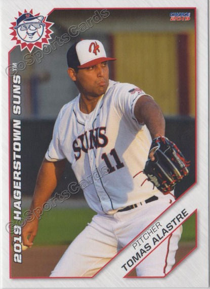2019 Hagerstown Suns Tomas Alastre