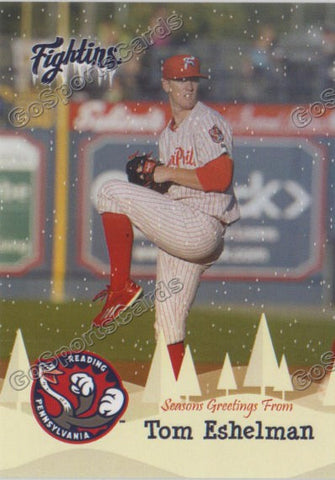 2016 Reading Fightin Phils Holiday Tom Eschelman