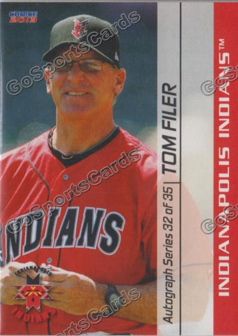 2013 Indianapolis Indians Tom Filer