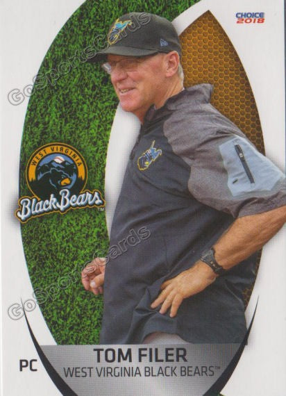 2018 West Virginia Black Bears Tom Filer