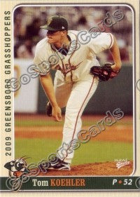 2009 Greensboro Grasshoppers Tom Koehler