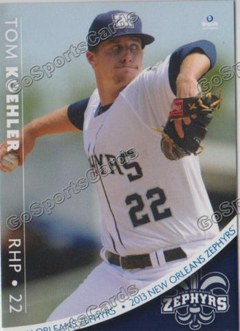 2013 New Orleans Zephyrs Tom Koehler