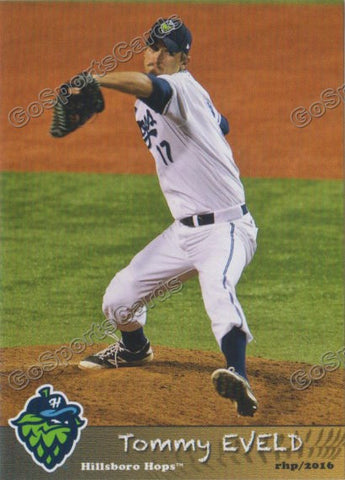 2016 Hillsboro Hops Tommy Eveld