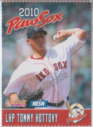 2010 Pawtucket Red Sox Dunkin Donuts Tommy Hottovy
