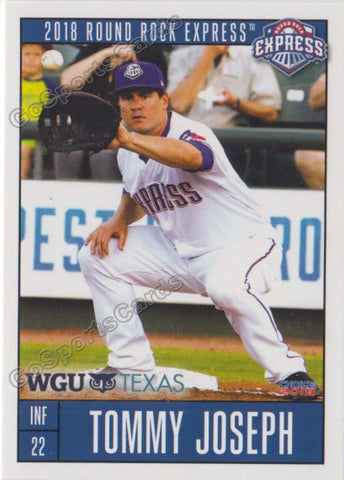 2018 Round Rock Express Tommy Joseph