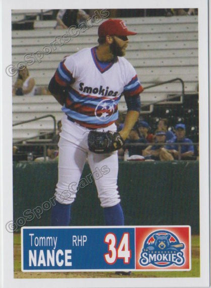 2018 Tennessee Smokies Tommy Nance