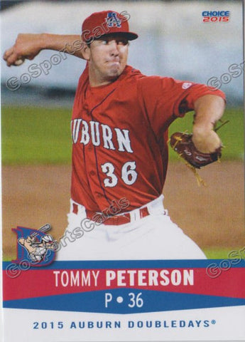 2015 Auburn Doubledays Tommy Peterson