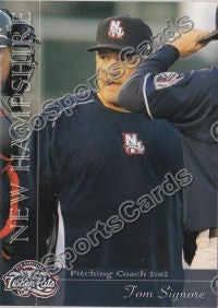 2012 New Hampshire Fisher Cats Tom Signore