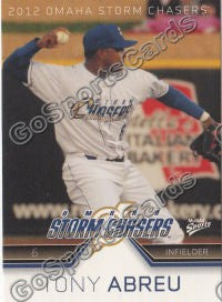 2012 Omaha Storm Chasers Tony Abreu