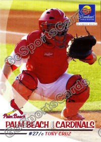 2010 Palm Beach Cardinals Tony Cruz