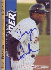 Tony Franklin 2008 Trenton Thunder (Autograph)