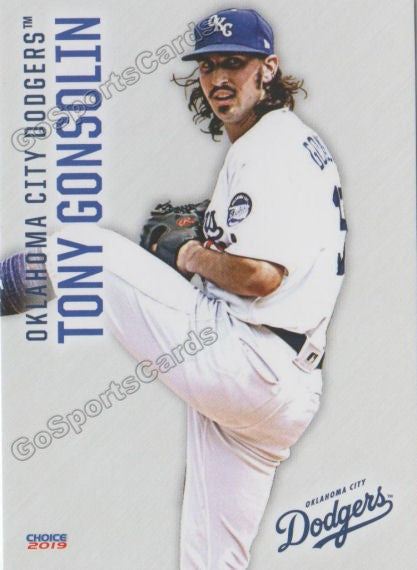 2019 Oklahoma City Dodgers Tony Gonsolin