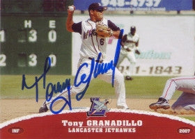 Tony Granadillo 2007 GrandStand Lancaster JetHawks (Autograph)
