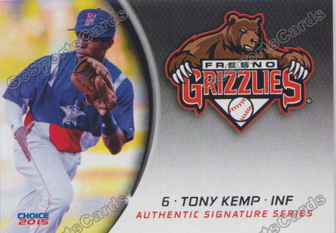 2015 Fresno Grizzlies Tony Kemp
