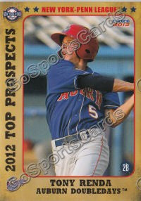 2012 New York Penn League Top Prospects NYPL Tony Renda