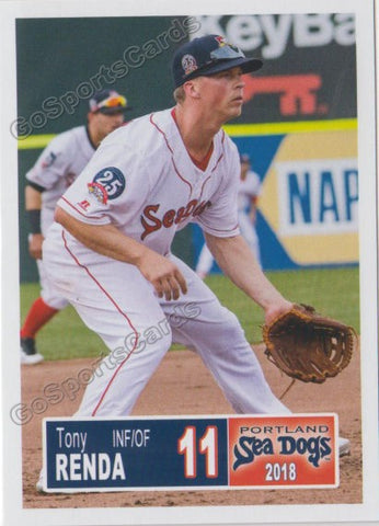 2018 Portland Sea Dogs Tony Renda
